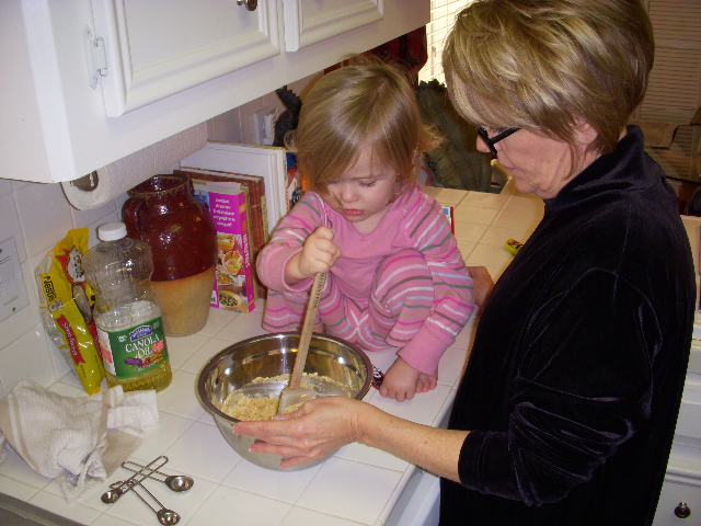 Making cookies with Mimi