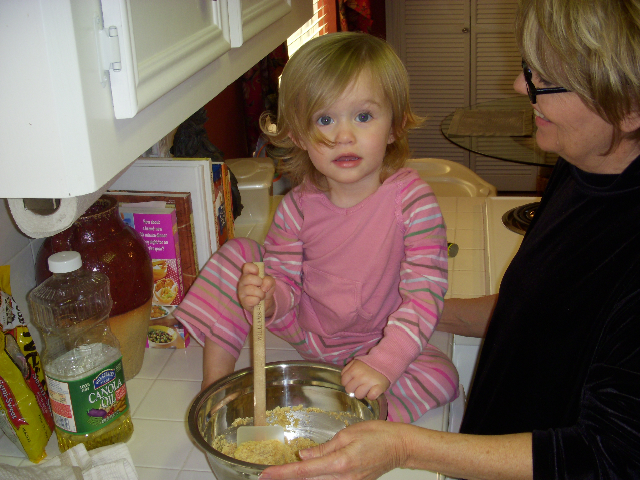 Making cookies with Mimi
